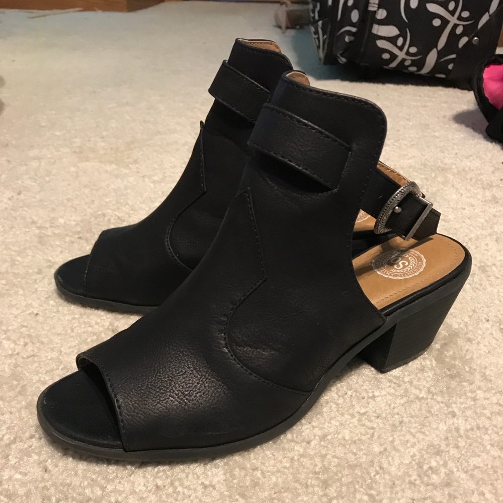 Peep-Toe Ankle Booties